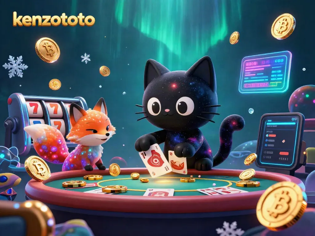 Engage in thrilling action at kenzototo’s cosmic casino with vivid game elements and dynamic atmosphere.