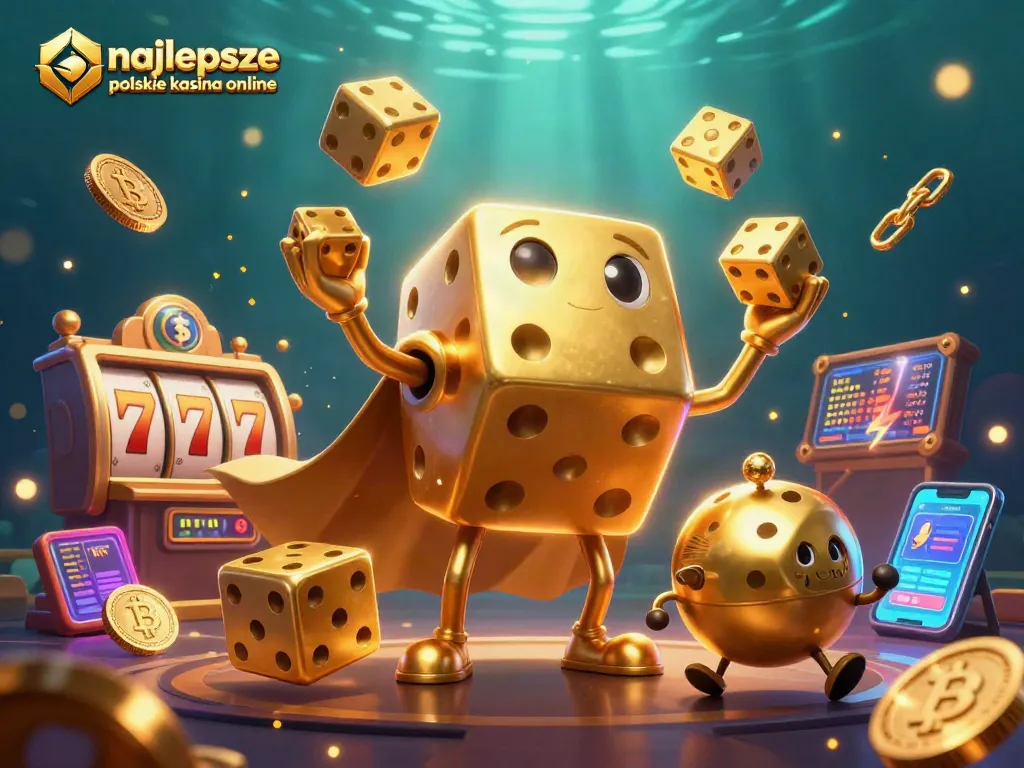 Experience the excitement of najlepsze polskie kasyna online with golden dice and lively game elements.