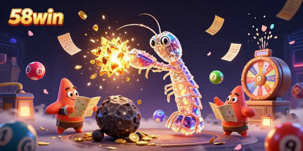 Experience winning moments at 58win with galactic characters and engaging casino elements.
