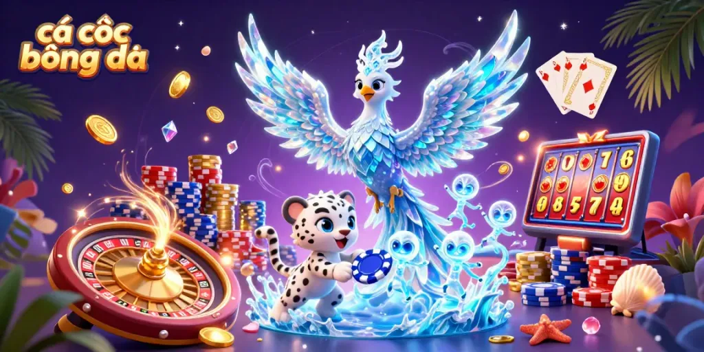 Enhance your cá cược bóng đá experience with a vibrant 3D illustration showcasing immersive gaming elements.
