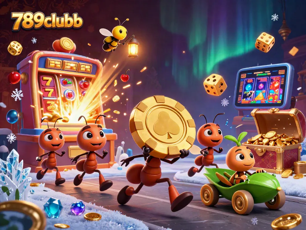 Experience thrilling gameplay at 789clubb with a fun heist scene featuring colorful casino elements.