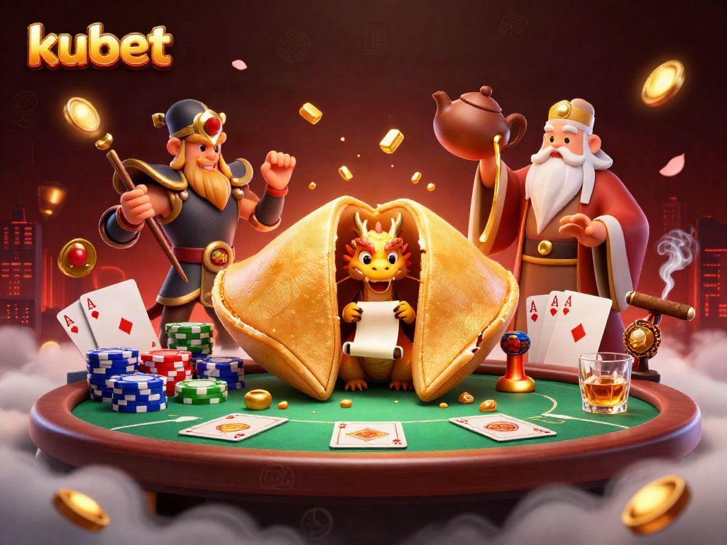 Kubet showcases an exciting 3D casino scene with vibrant characters and engaging gameplay elements.