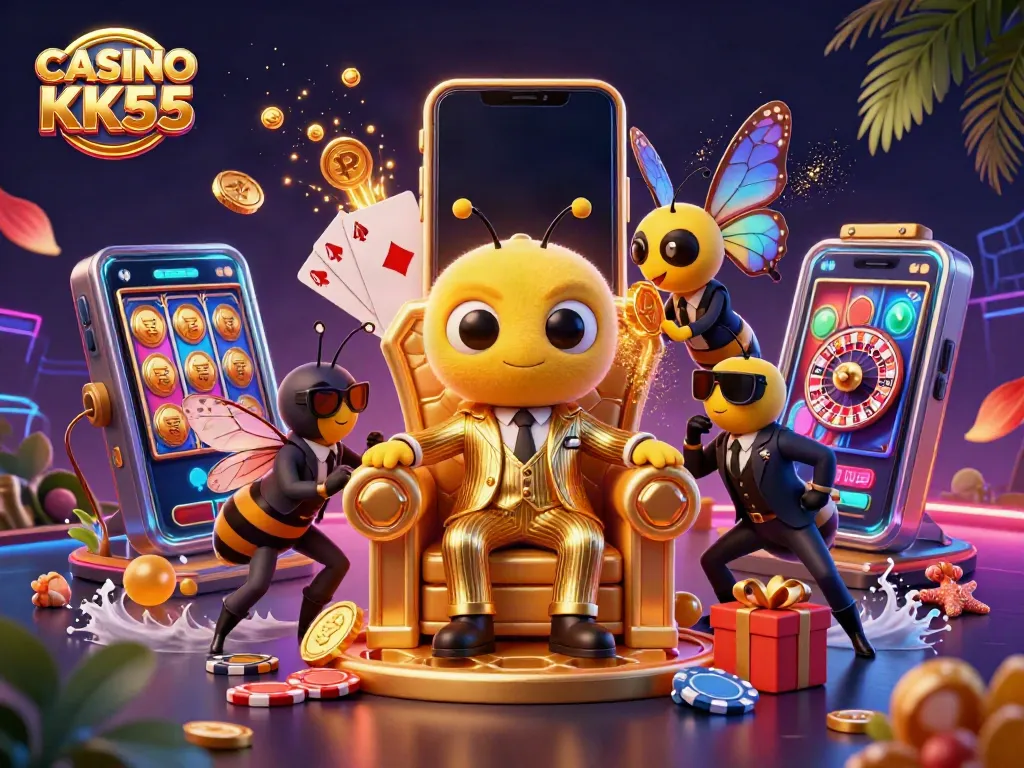 Engage in thrilling games at CASINO KK55 with vibrant graphics, exciting characters, and dynamic gaming elements.