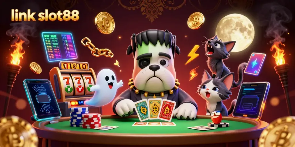 Aksi bermain di link slot88 dengan karakter unik dan elemen permainan slot menarik.