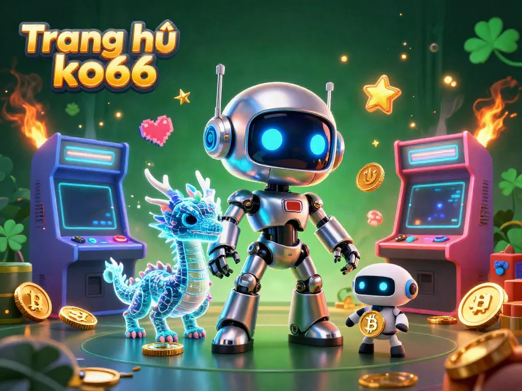 Experience the vibrant world of Trang chủ ko66 with dynamic characters, gold coins, and immersive gaming atmosphere.