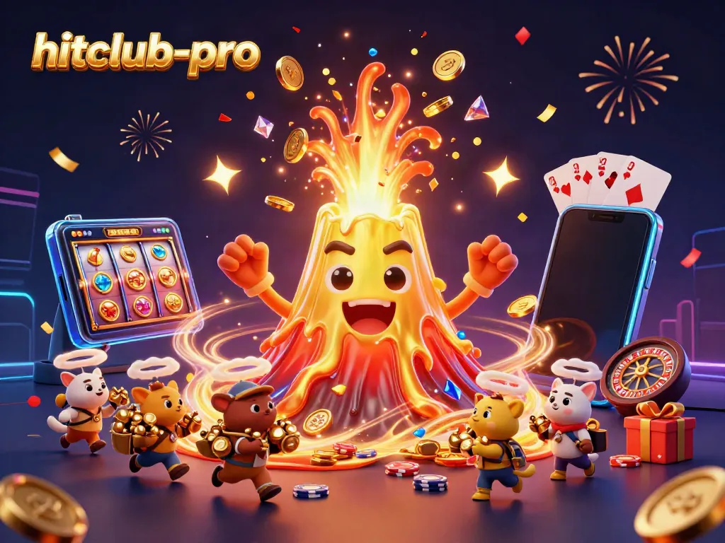 Engage with the exhilarating world of hitclub-pro where treasures erupt in a vibrant casino scene.