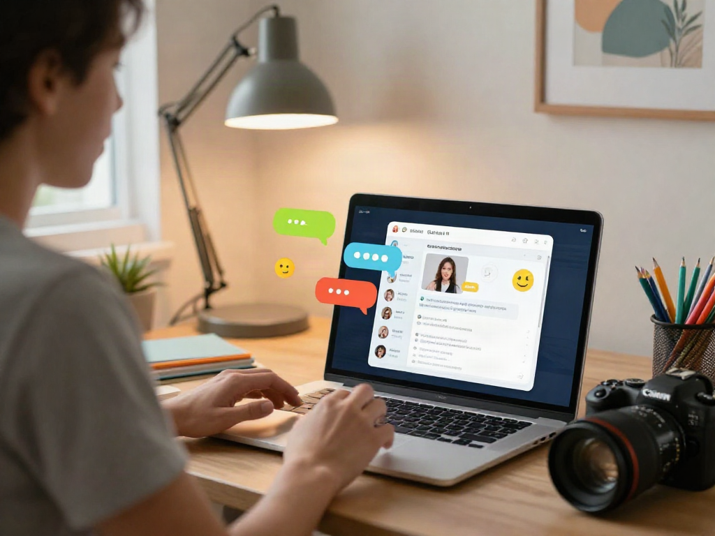AI chat nsfw engagement in a vibrant virtual setting with interactive elements