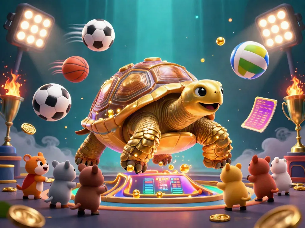 Experience thrilling gameplay at antara88 with engaging gold-themed animation and sports-related elements.