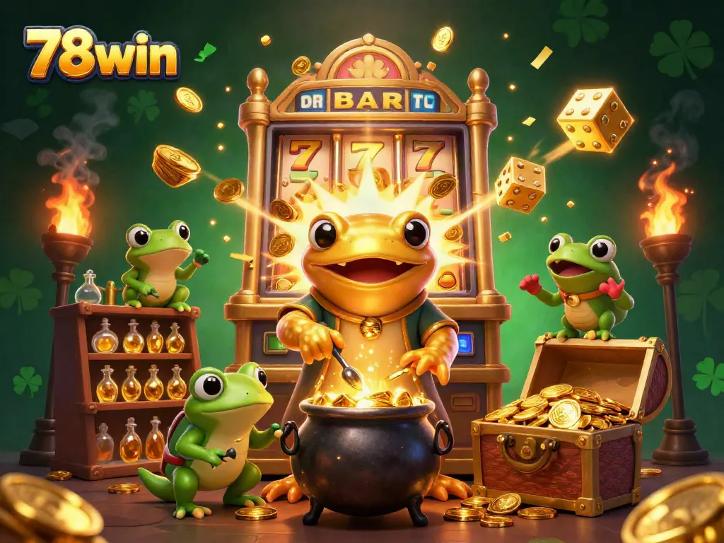 Experience thrilling gaming with 78win in a vibrant casino world full of gold and excitement.
