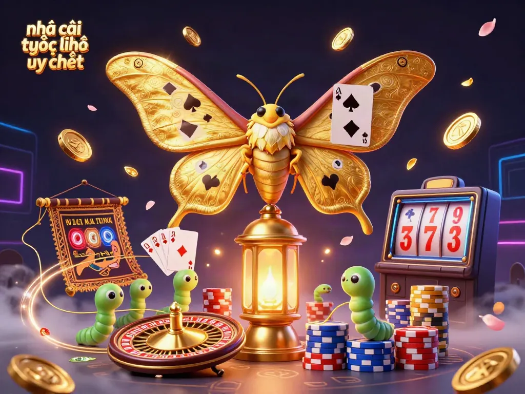 Engage with nhà cái trực tuyến uy tín through vibrant casino scenes bursting with gold and luck.